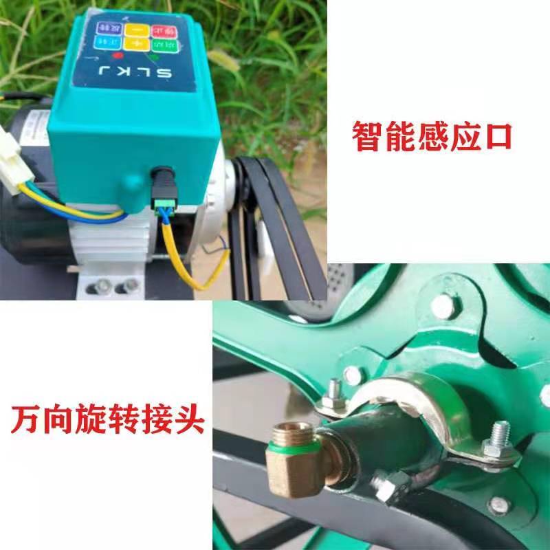 电动遥控缠管架多功能盘管收管机48v60v正反转排管卷管