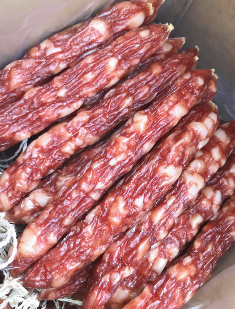 广式腊肠广东风味37肠肥瘦分明透亮肉质红润精制肠皇