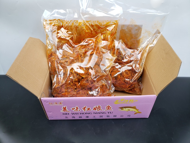 广西特产北海红娘鱼蜜汁香辣味10斤一箱海鲜小吃鱼仔即食