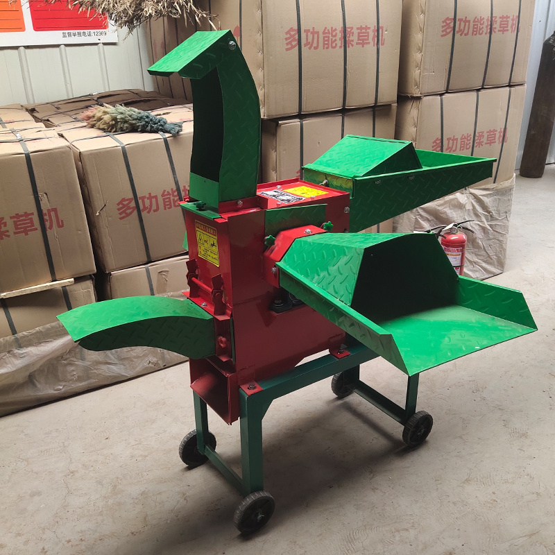 卧式铡草机铡草揉丝粉碎一体机养殖户用小型碎草机
