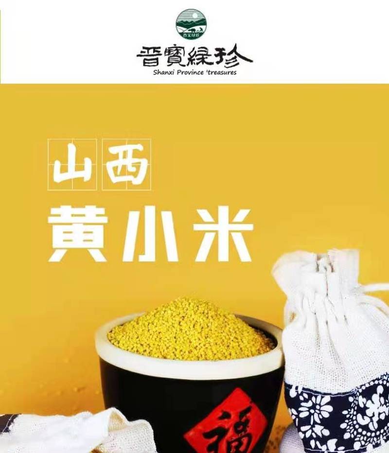 山西高平特产黄小米500g*2袋，晋宝绿珍袋装2022年