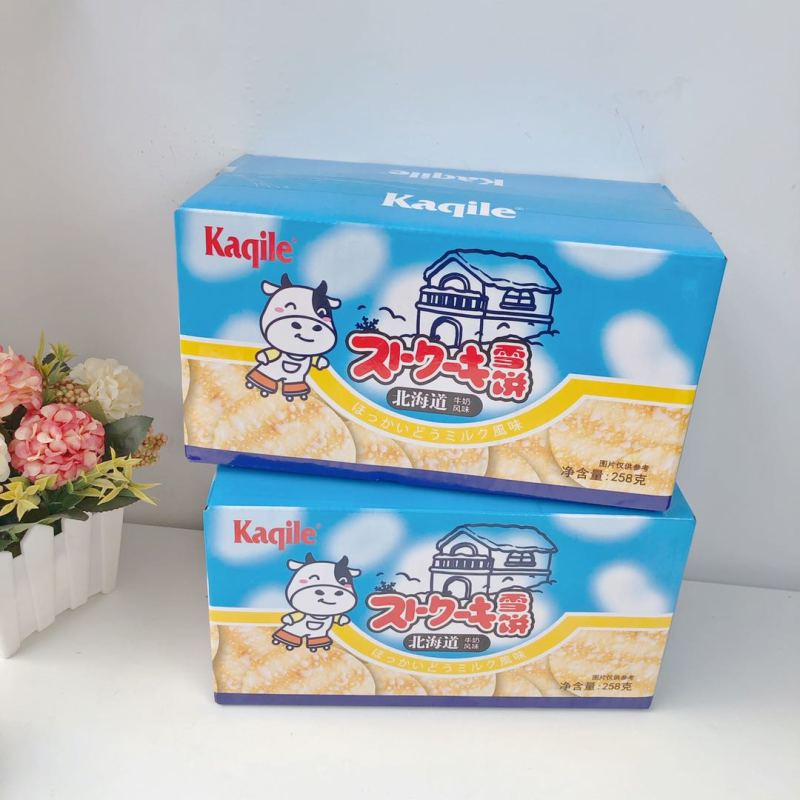 卡其乐258g牛奶风味雪饼办公休闲小零食