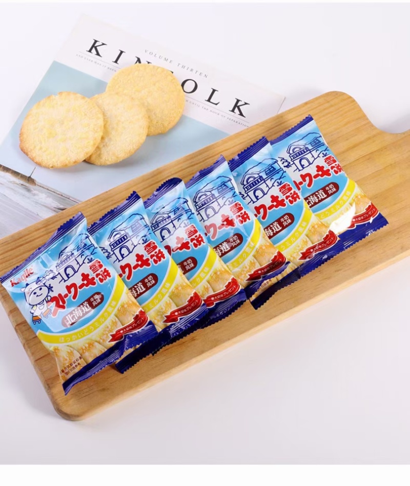 卡其乐258g牛奶风味雪饼办公休闲小零食