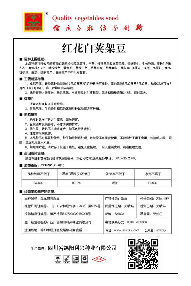 四季豆种子