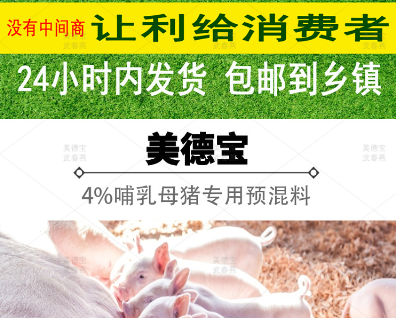母猪哺乳预混料繁殖后备猪怀孕期三元长白太湖杜洛克藏香黑猪