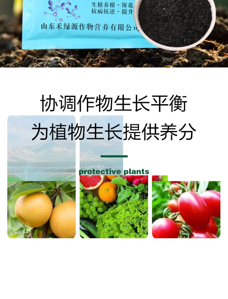 禾绿源多肽海藻精原粉含腐殖酸水溶肥冲施肥料叶面肥生根肥