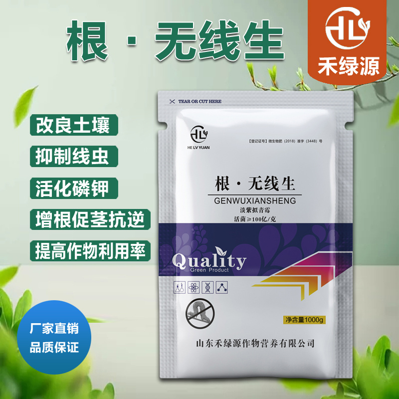 禾绿源100亿活菌淡紫拟青霉菌剂根结线虫大姜癞皮病克线