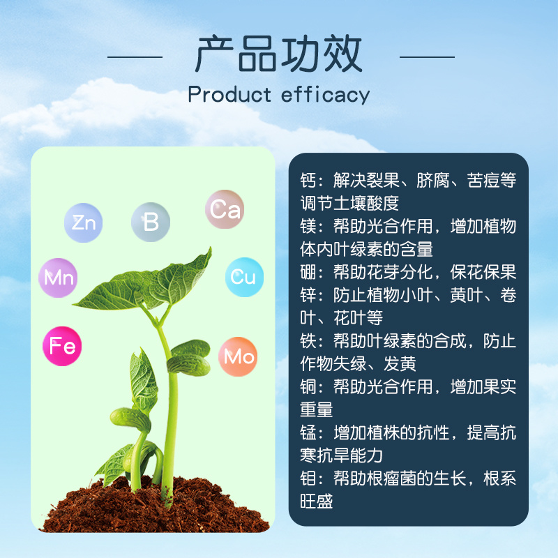 施美特糖醇钙镁硼锌螯合微量元素柑橘草莓果树叶面肥