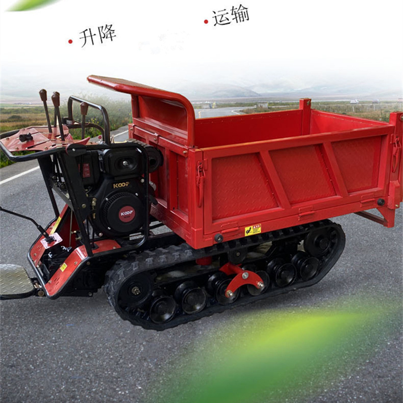 山地履带自卸车工程混凝土自卸履带运输车柴油动力