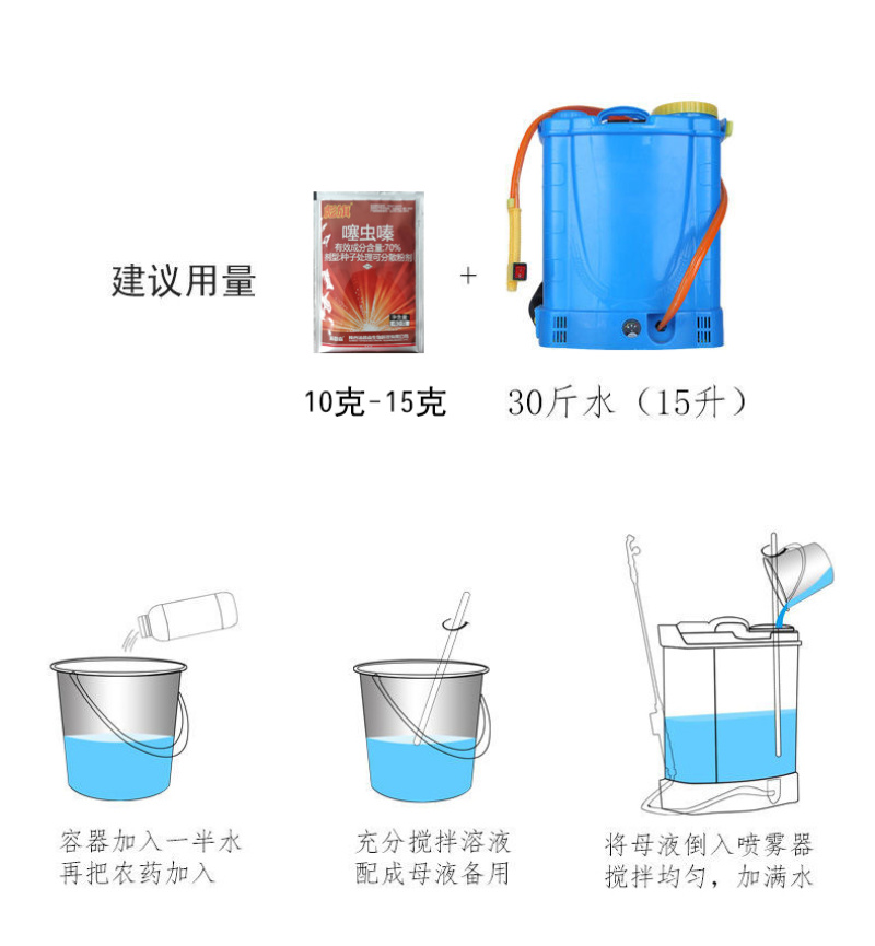彪旗汤普森70%噻虫嗪水稻稻飞虱专用杀虫剂整箱批发