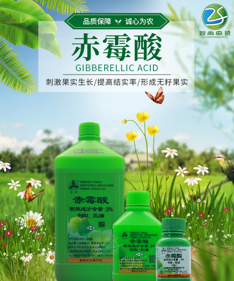 上海同瑞3%赤霉酸赤霉素920促芽分化苗齐植物生长调节剂