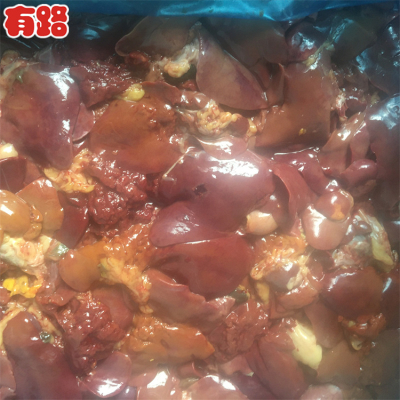 板冻饲料老鸡肝肉鸡肝_山东烟台有路食品厂家直销