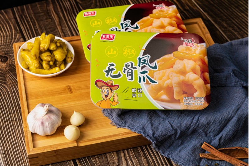 无骨山椒鸡爪脱骨泡椒鸡爪酸辣鸡爪另有5斤大包装