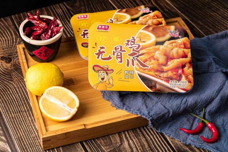 四川无骨柠檬凤爪无骨鸡爪去骨酸辣鸡爪零食另有5斤大包装