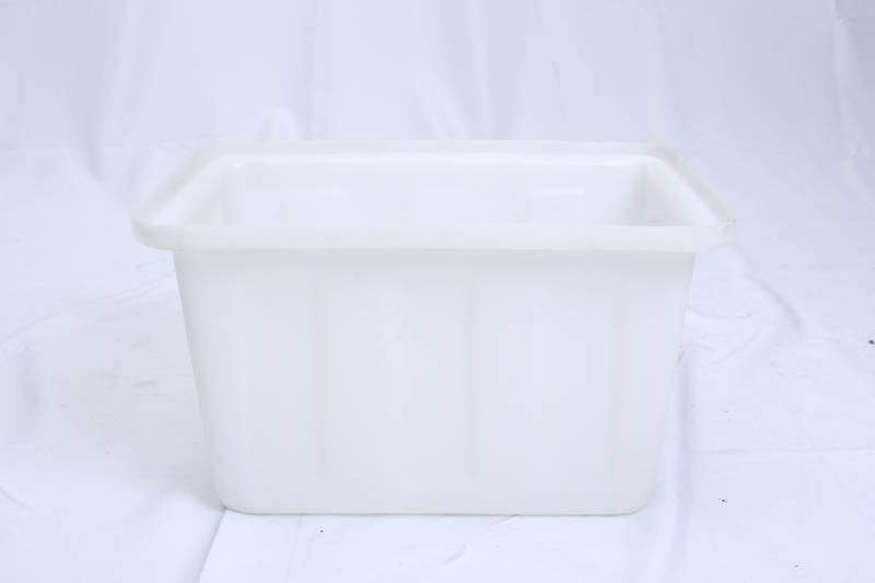 五金电子塑料箱-水产纺织业90L方形箱低密度PE料