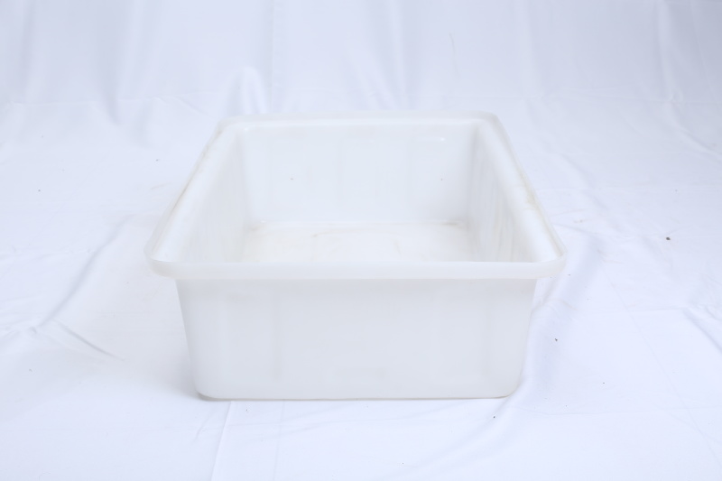 五金电子塑料箱-水产纺织业90L方形箱低密度PE料