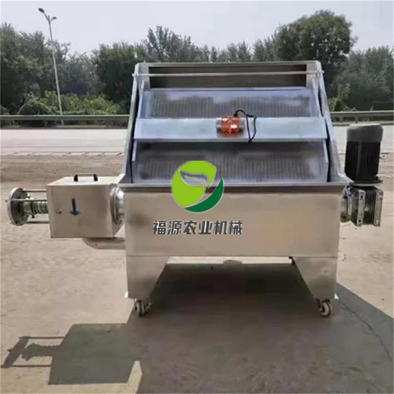 福源养殖粪便脱水机斜筛固液分离机螺旋式干湿分离机