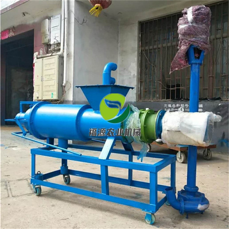 福源养殖粪便脱水机斜筛固液分离机螺旋式干湿分离机
