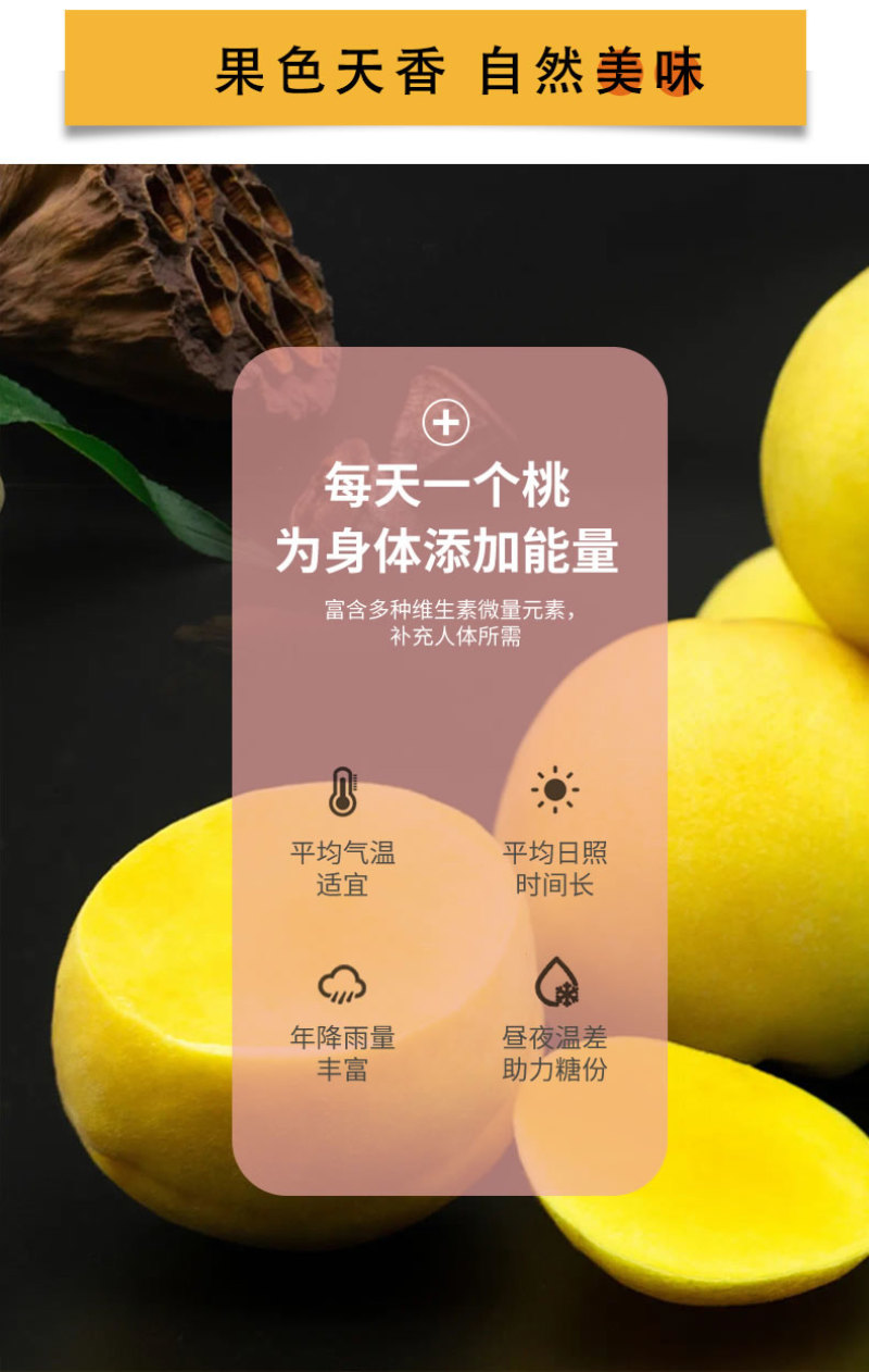 京东包邮~湖南炎陵黄桃，中村乡核心区精品果
