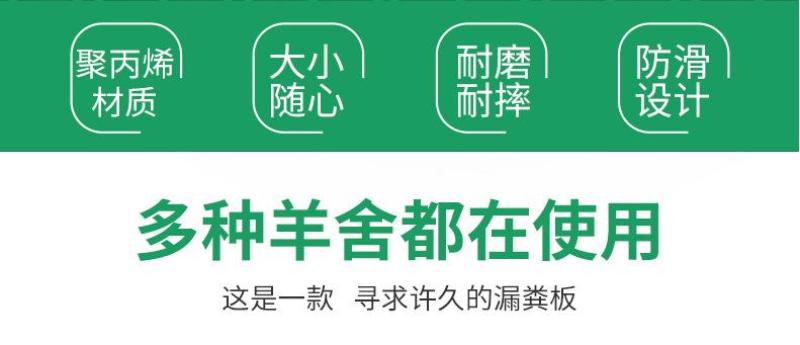 供应羊用双筋漏缝地板羊舍用漏粪板出口型塑料羊床漏粪板