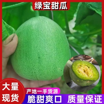 河北绿宝甜瓜脆甜爽口货源充足基地直发质量保证