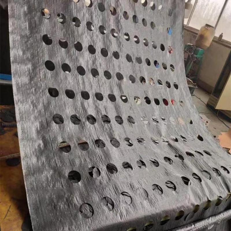单张切片打孔防草布黑色园艺地布PP编织布果园遮草布
