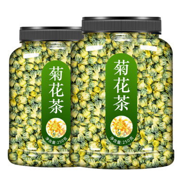 菊花茶胎菊小胎白菊杭罐装凉茶花茶泡水喝配金银花