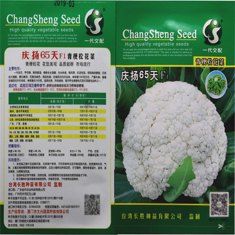 庆杨80天70天有机花菜种子台湾青梗松花菜种子花松花籽