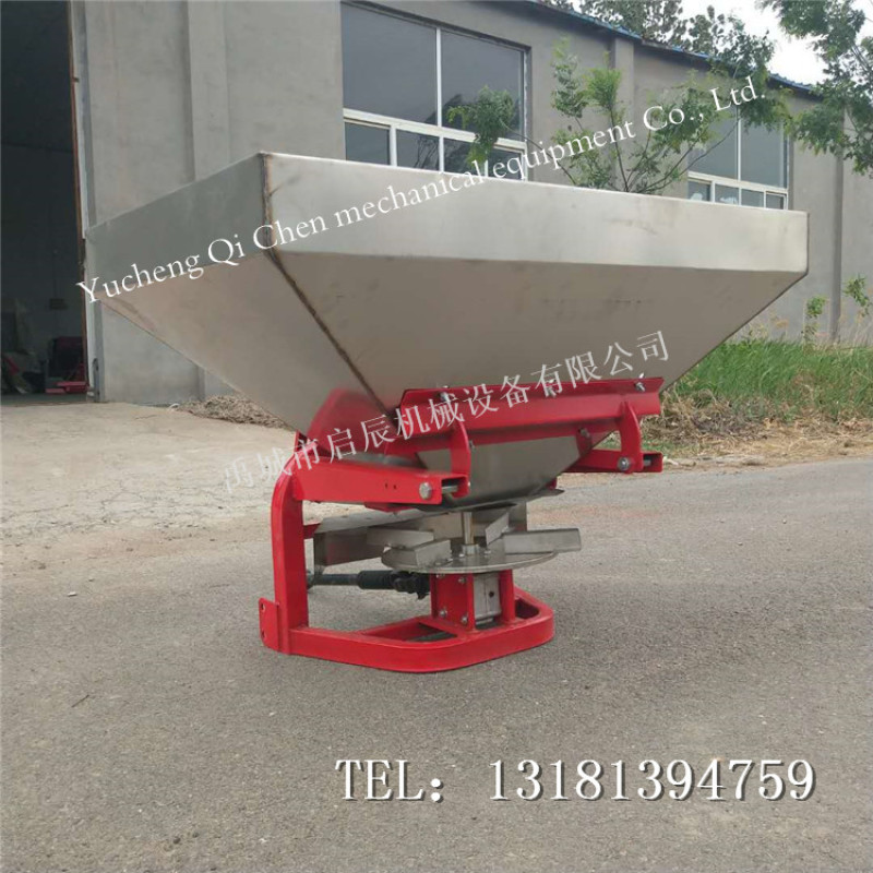 拖拉机后置不锈钢撒肥机800-1200斤大容量撒播机
