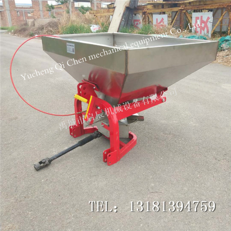 拖拉机后置不锈钢撒肥机800-1200斤大容量撒播机