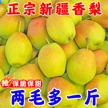 源自新疆香梨新鲜水果梨子3/5/10斤脆甜青皮薄酥梨应季