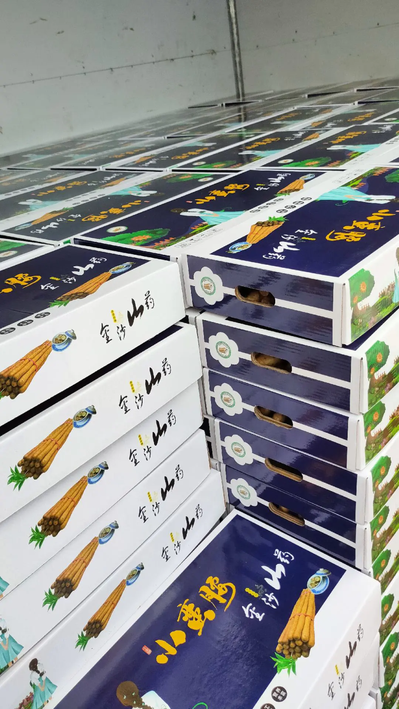 小蛮腰金沙山药礼盒批发电商社团落地配供应，基地直发