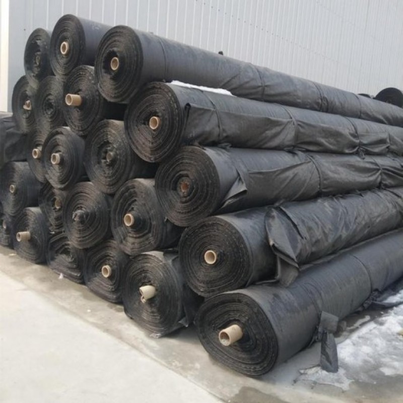 大棚90克除草布园艺地布pe防草布厂家茶园盖草布