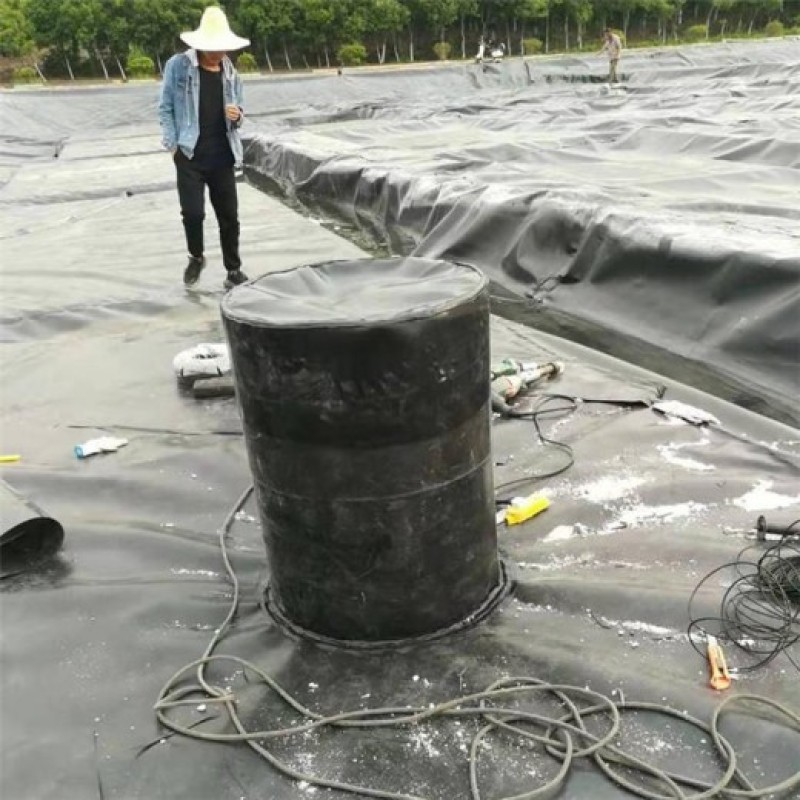 黑膜蓄水池防渗膜养殖场沼气池土工膜厂家防渗膜价格