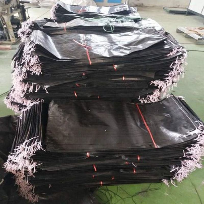 黑色编织袋垃圾填埋编织袋厂家图片围堰防汛编织袋