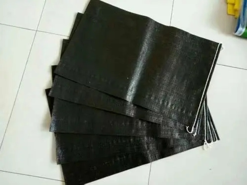 黑色编织袋垃圾填埋编织袋厂家图片围堰防汛编织袋