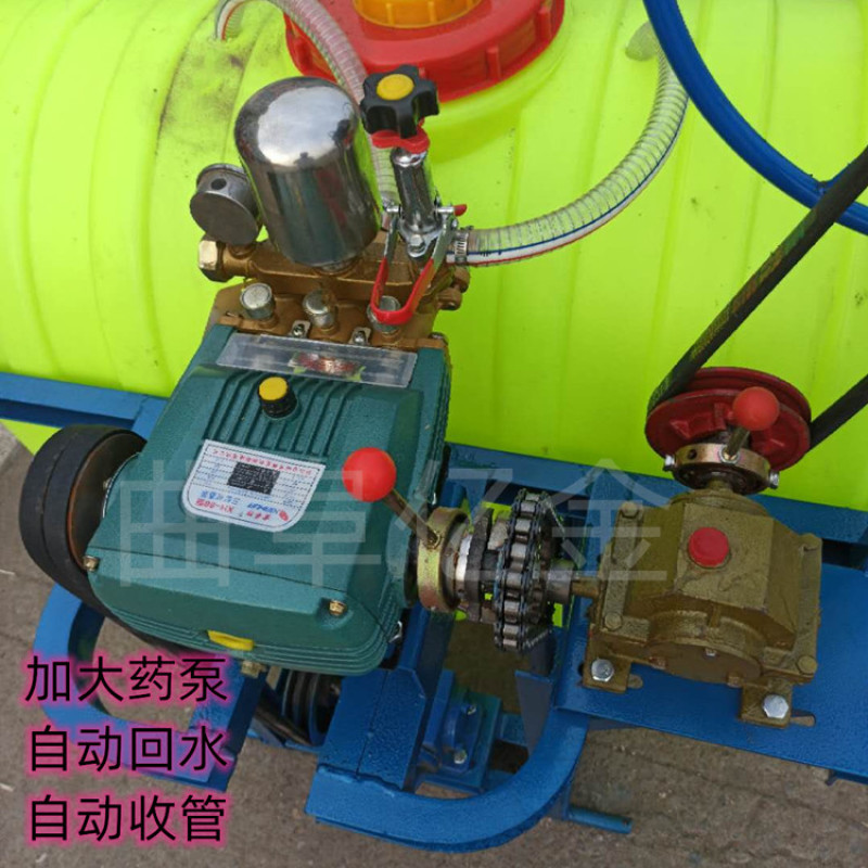 四轮车悬挂打药机传动轴带农药喷洒机高压喷雾机自动收管