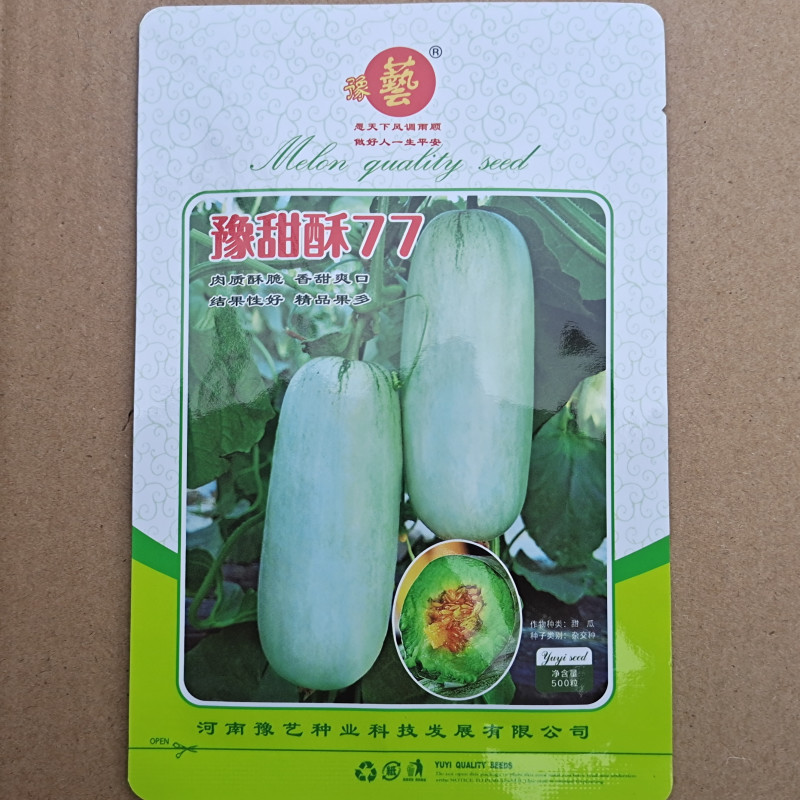 豫甜酥77薄皮甜瓜种子豫艺种业绿肉厂家直销