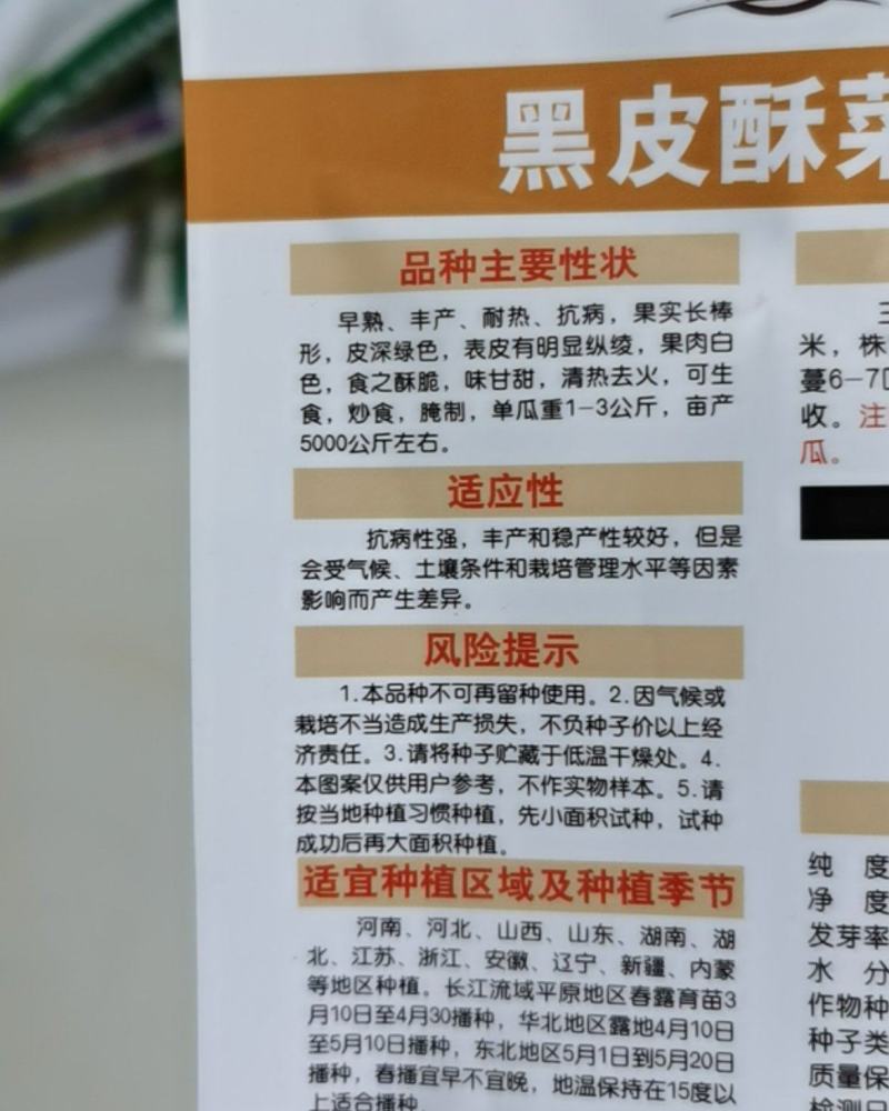 黑皮酥菜瓜种子八棱脆瓜种子老品种菜瓜籽四季种植蔬菜架种植