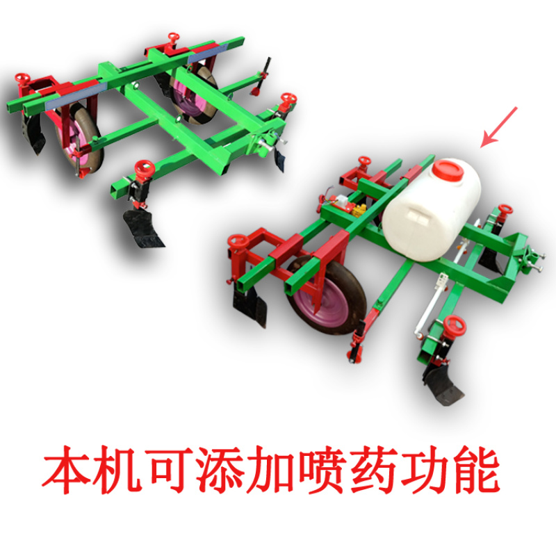 手扶拖拉机带铺膜机盖膜机器手扶带铺膜机盖地膜机器