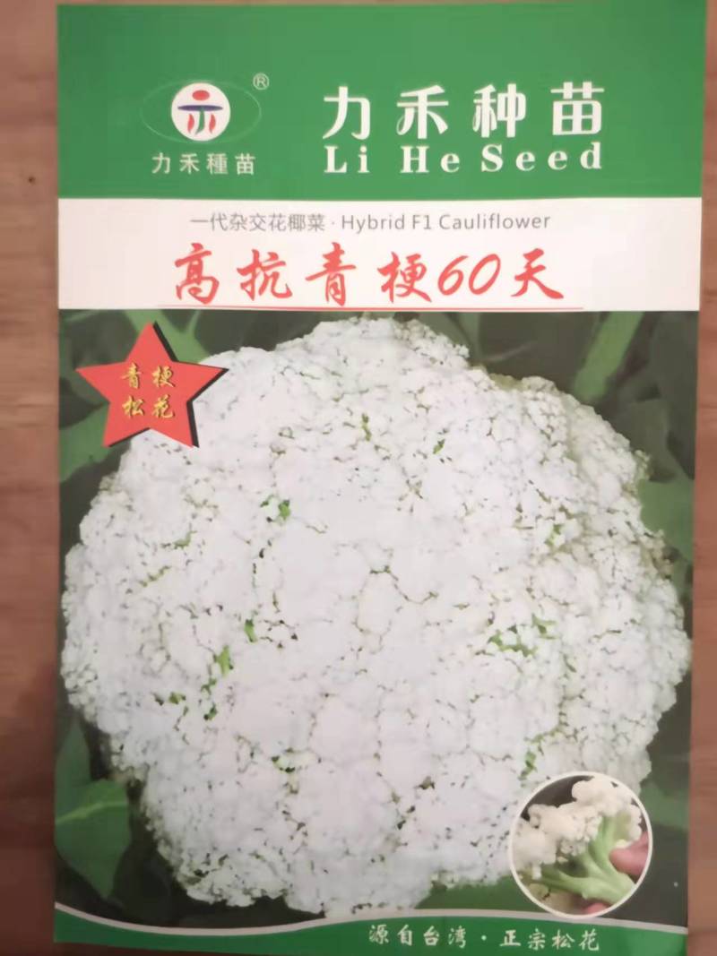 高抗青梗60-80天小米粒台湾力禾种苗有机花菜种子松花菜