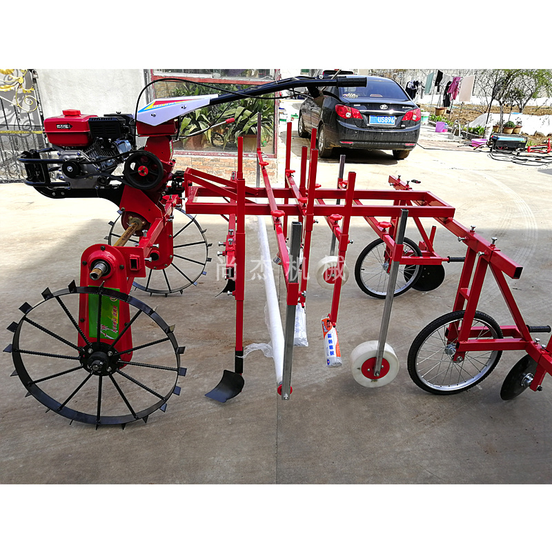 拱棚覆膜机农用微耕机小拱棚铺膜机拖拉机拱形盖膜机覆盖机