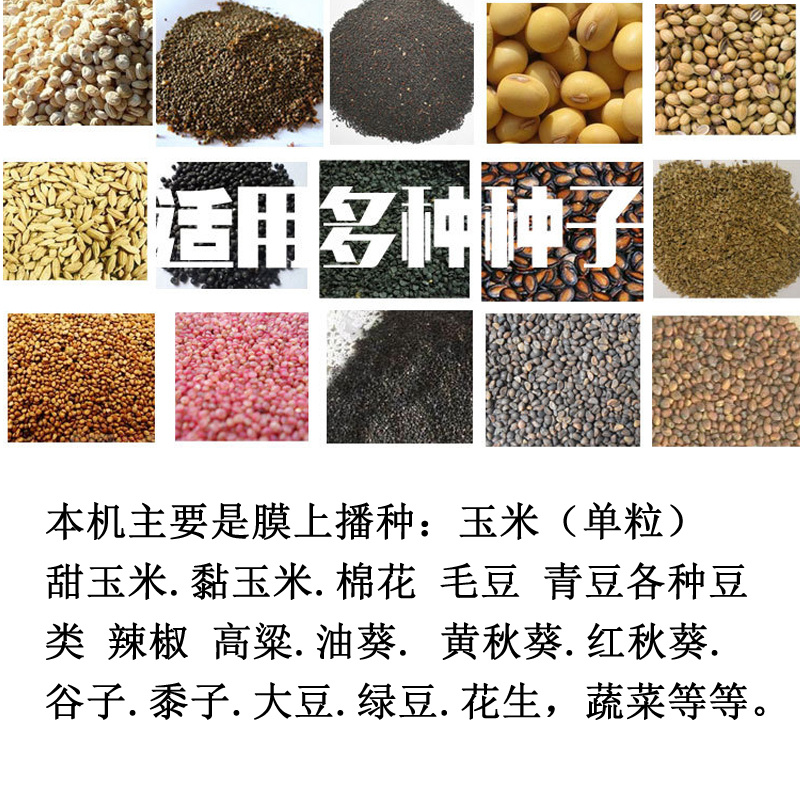 油葵播种机播种覆膜机玉米花生大豆播种铺膜机鸭嘴式膜上播种