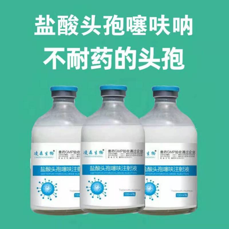 盐酸头孢噻呋注射兽用液长效头孢噻呋钠混悬猪药鸡鸭鹅用禽药