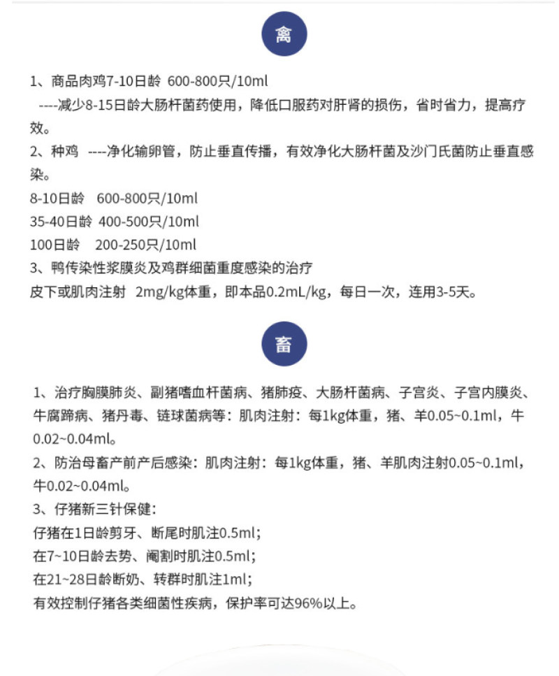 盐酸头孢噻呋注射兽用液长效头孢噻呋钠混悬猪药鸡鸭鹅用禽药