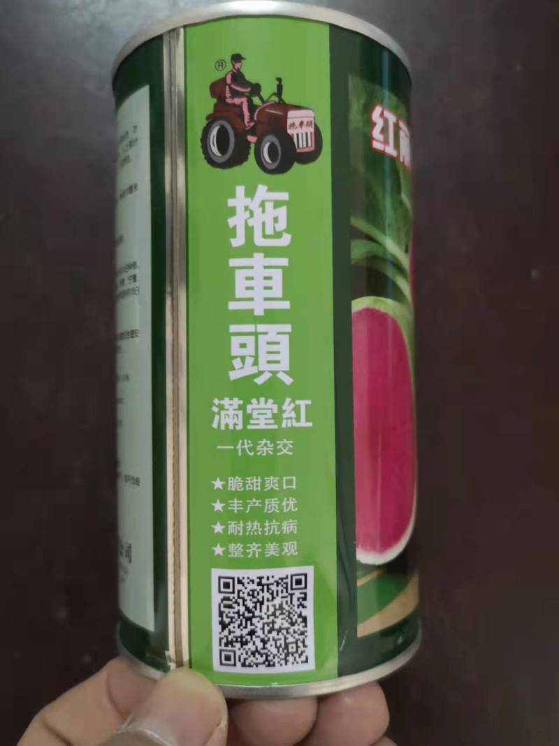 杂交北京满堂红种子绿皮红拖车头心里美萝卜种子高产不糠心