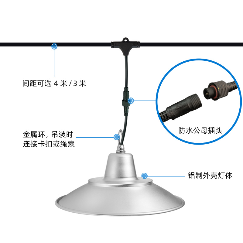 温室大棚种植光照灯设施农业专用照明LED全光谱植物生长补