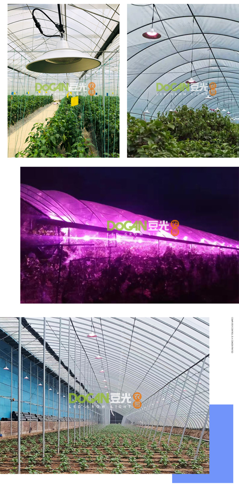 温室大棚种植光照灯设施农业专用照明LED全光谱植物生长补