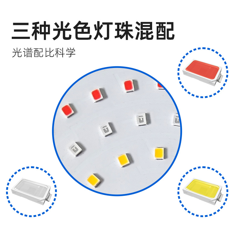 大棚黄瓜生长补光灯LED全光谱植物灯温室农业照明防水铝罩