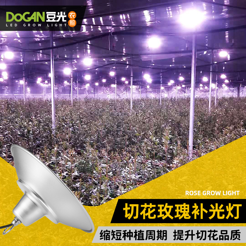 切花玫瑰月季生长补光灯LED全光谱温室大棚植物灯农用防水